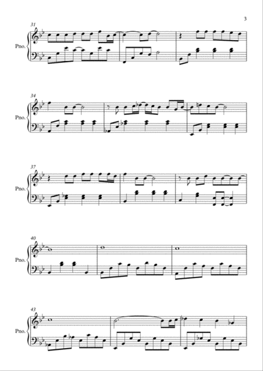Make You Feel My Love Piano Solo scores gallery preview page 3