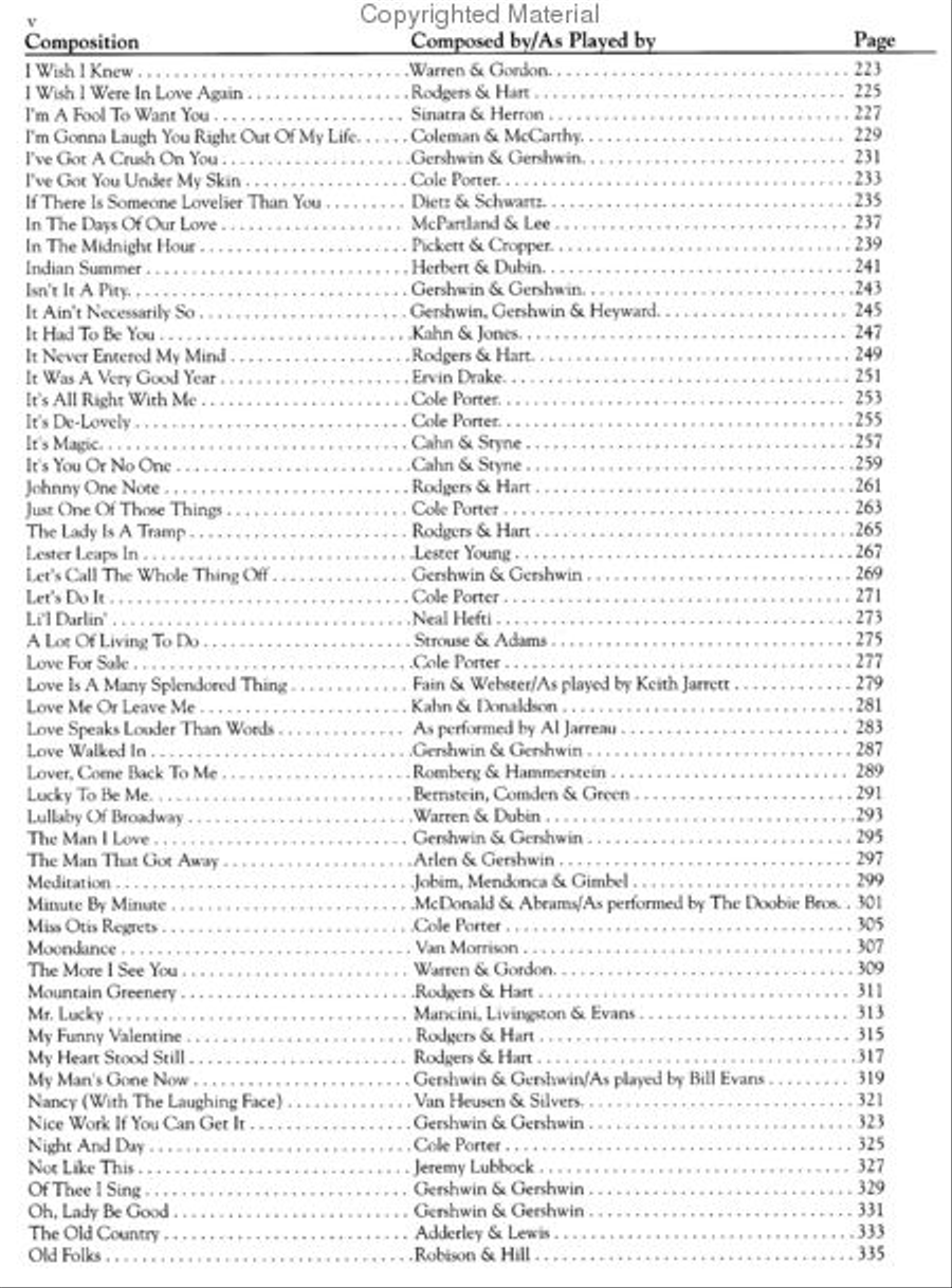 Standards Real Book Voice scores gallery preview page 3