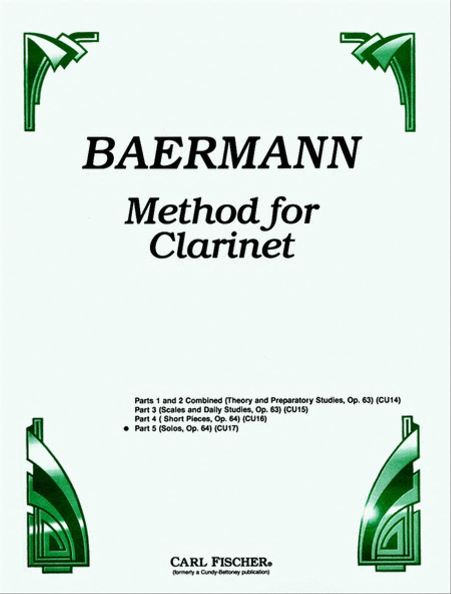 Method For Clarinet B-Flat Clarinet scores gallery preview page 1