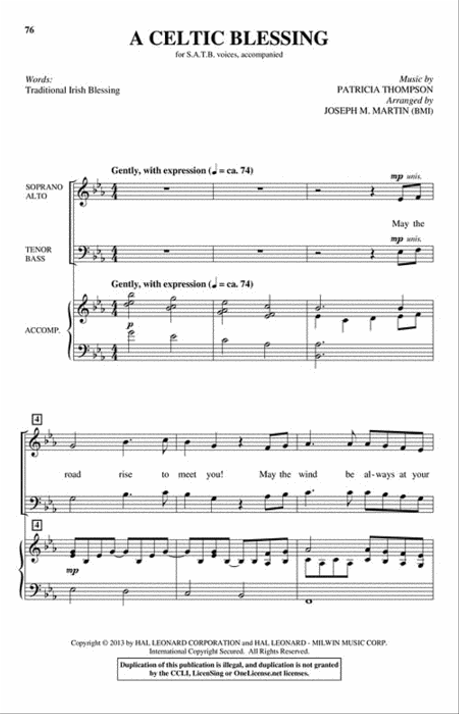 The Celtic Choir The Celtic Choir 4-Part scores gallery preview page 10