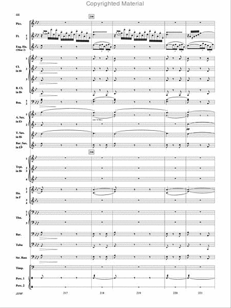 William Tell Overture Concert Band scores gallery preview page 45