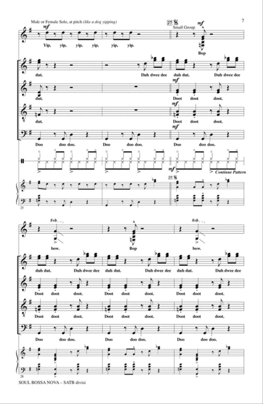 Soul Bossa Nova Soul Bossa Nova 4-Part scores gallery preview page 5