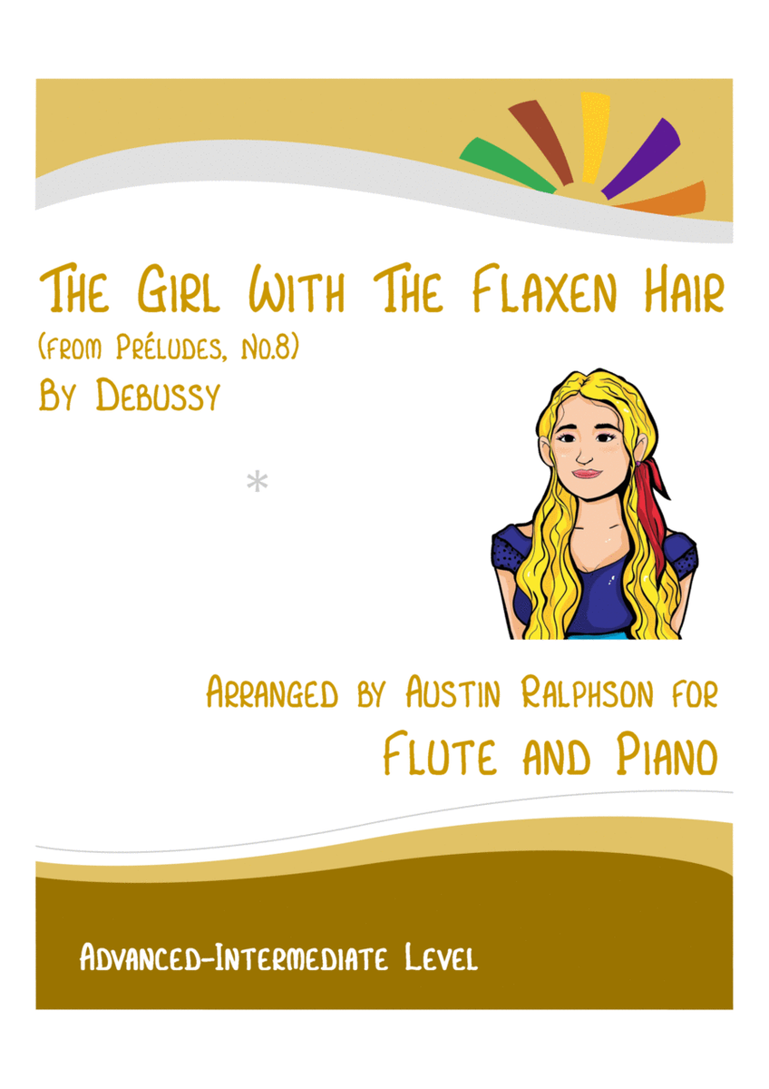The Girl With The Flaxen Hair (Debussy) - flute and piano with FREE BACKING TRACK image number null