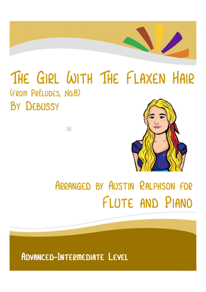 The Girl With The Flaxen Hair (Debussy) - flute and piano with FREE BACKING TRACK