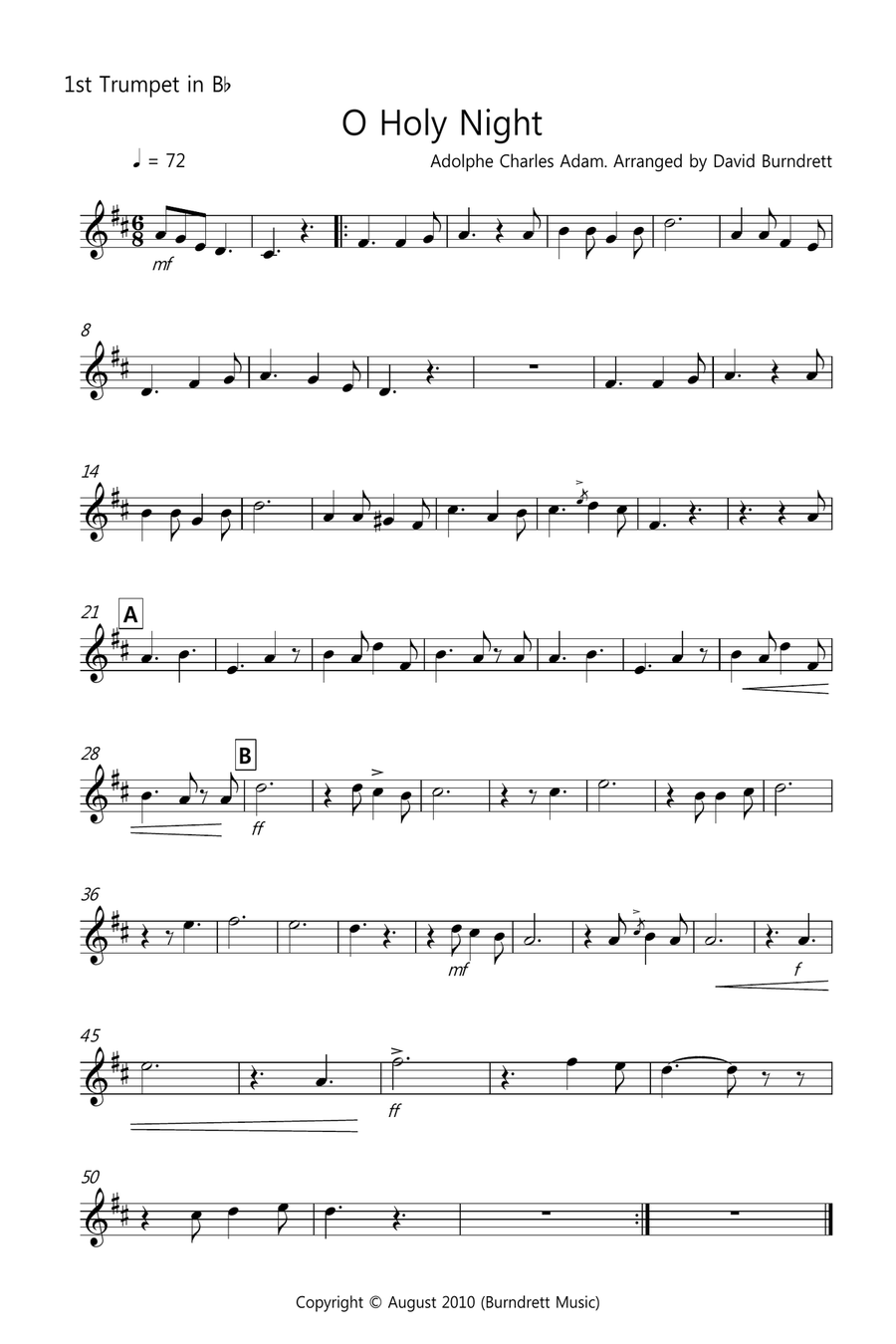 O Holy Night for Brass Quintet Brass Quintet scores gallery preview page 6