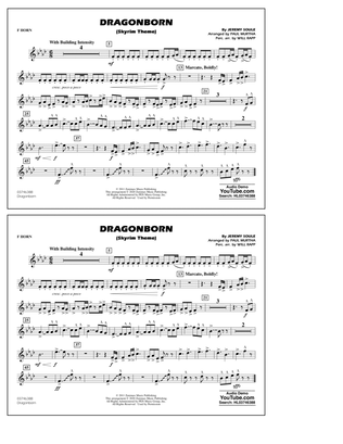 Dragonborn (Skyrim Theme) (arr. Will Rapp & Paul Murtha) - F Horn