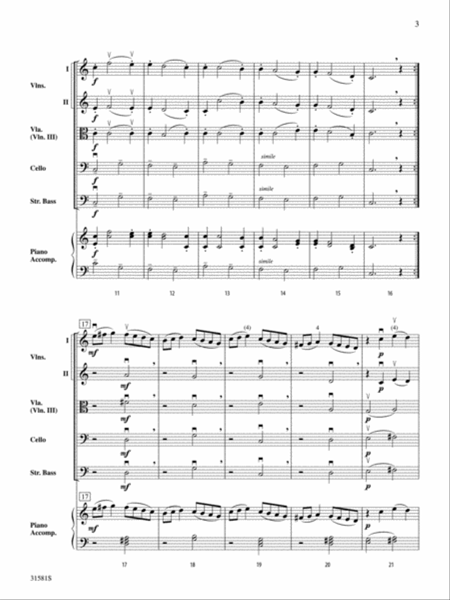 Rondo Presto (from String Quartet K. 157) String Quartet scores gallery preview page 3