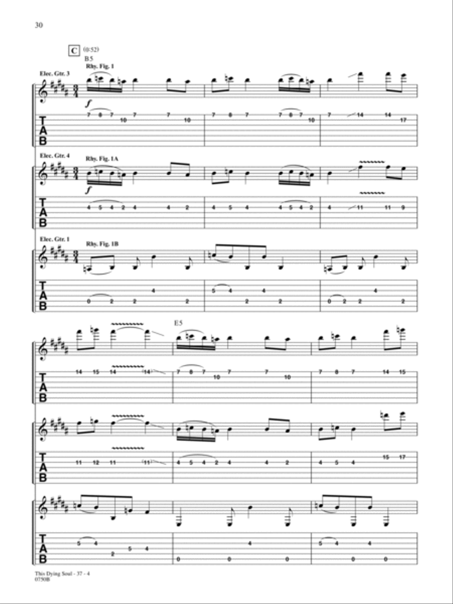 This Dying Soul This Dying Soul Guitar Tablature scores gallery preview page 4