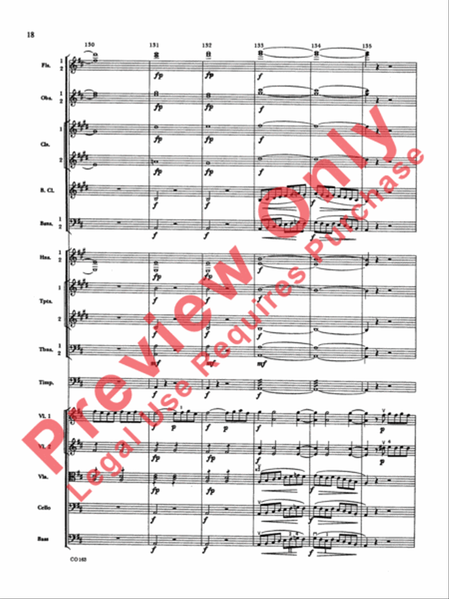 The Marriage of Figaro -- Overture Full Orchestra scores gallery preview page 21