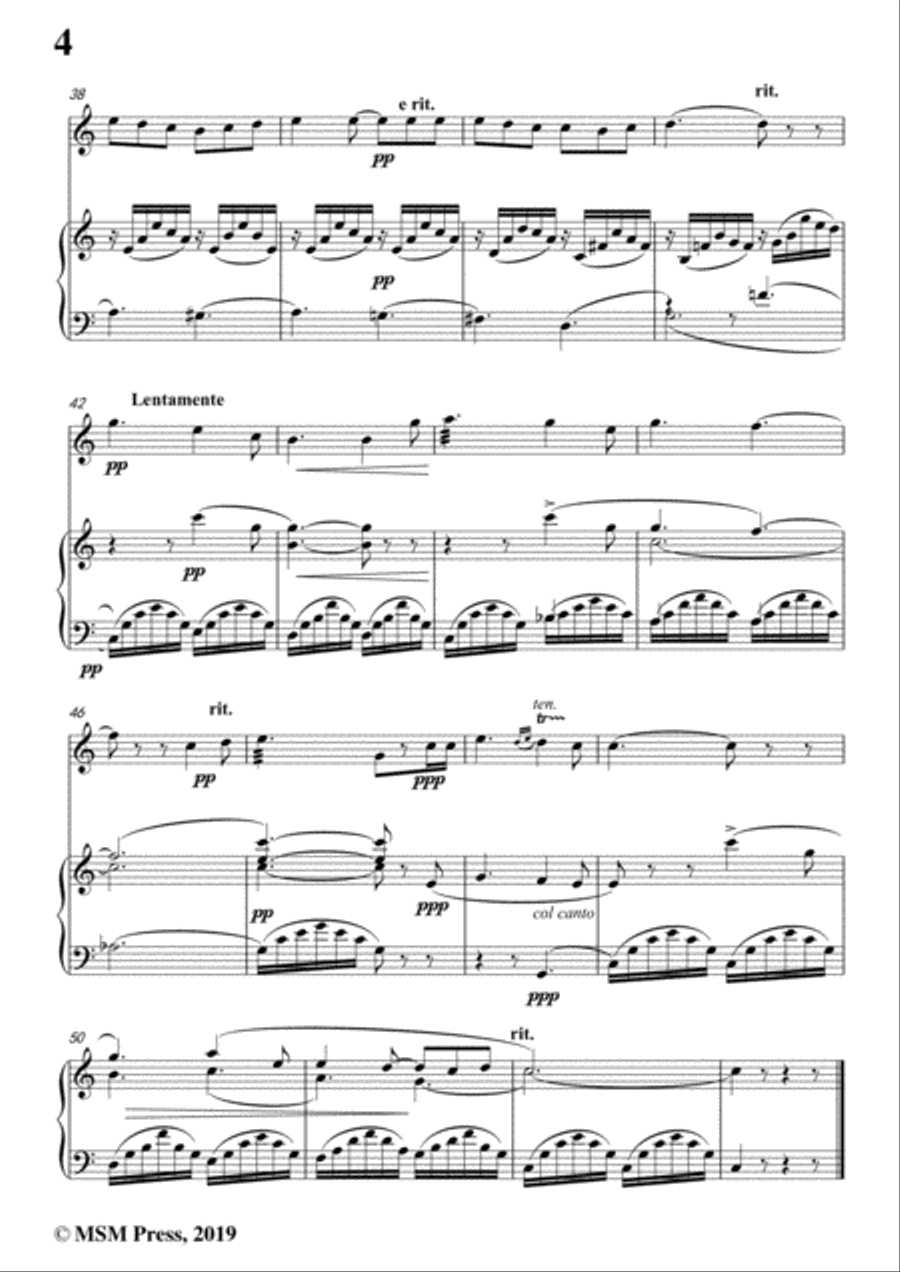 Tosti-Sogno, for Violin and Piano Violin Solo scores gallery preview page 6