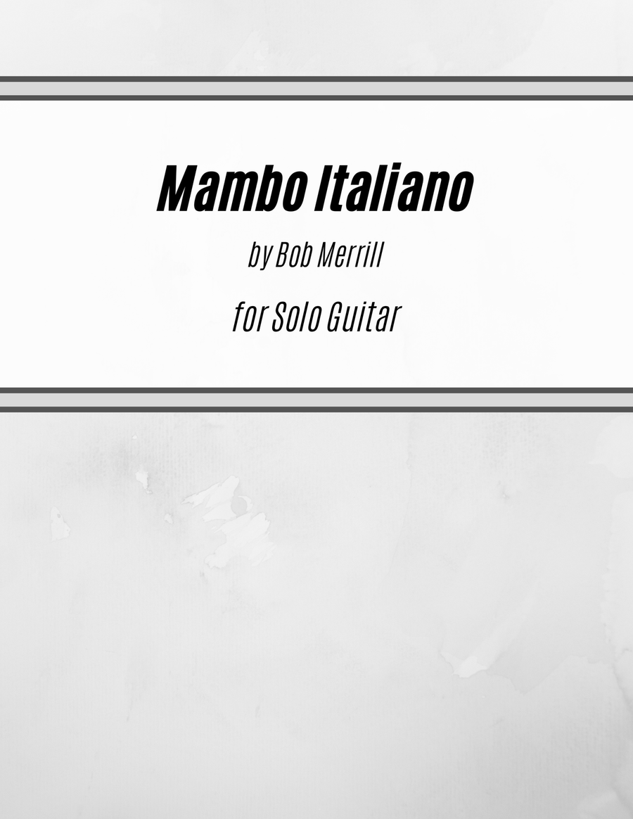 Mambo Italiano Acoustic Guitar scores gallery preview page 1