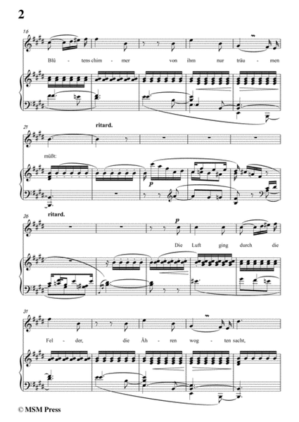 Schumann-Mondnacht,in E Major,for Voice and Piano image number null