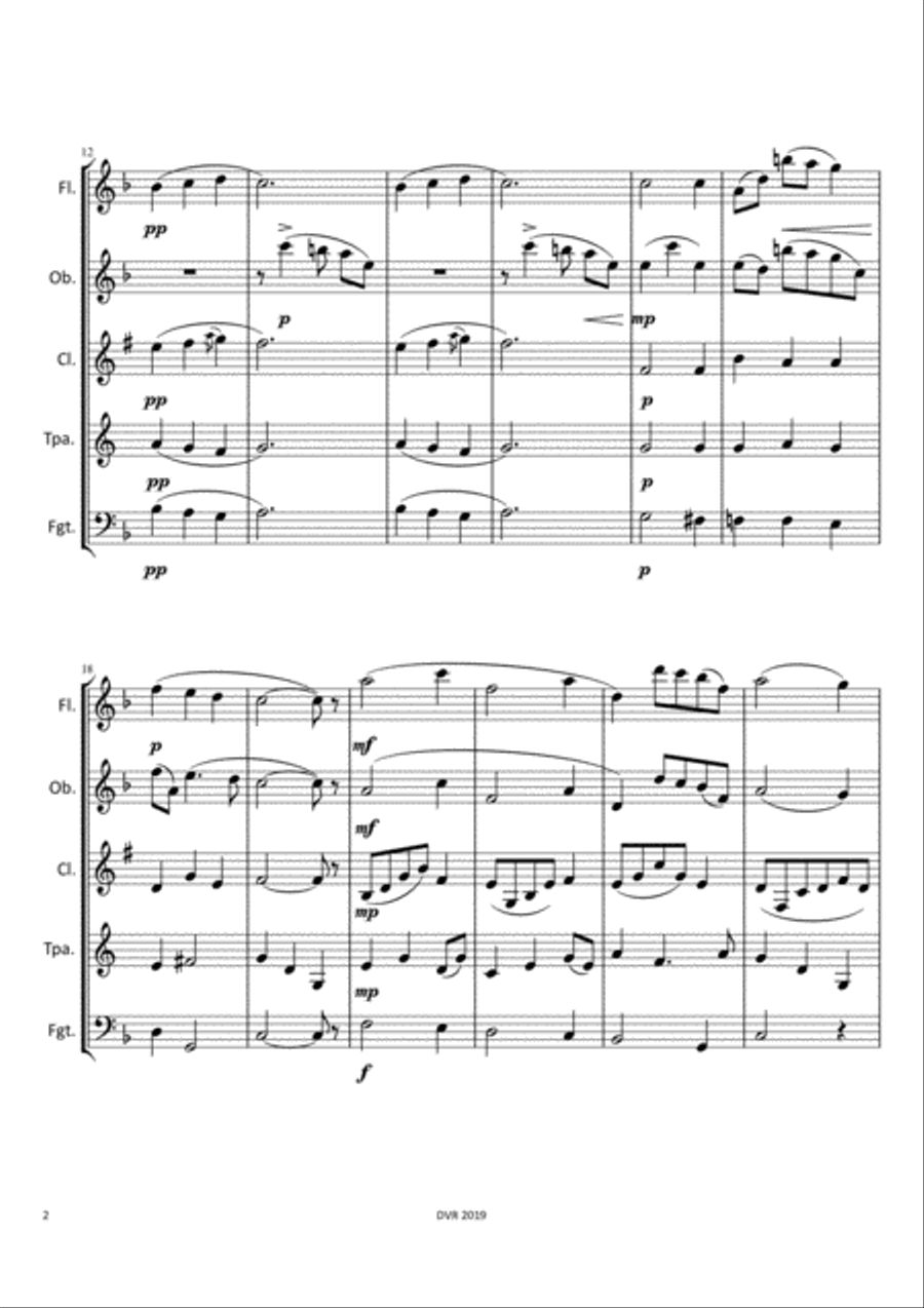 Cavalleria Rusticana - Intermezzo (Wind Quintet) Cavalleria Rusticana - Intermezzo (Wind Quintet) Woodwind Quintet scores gallery preview page 6
