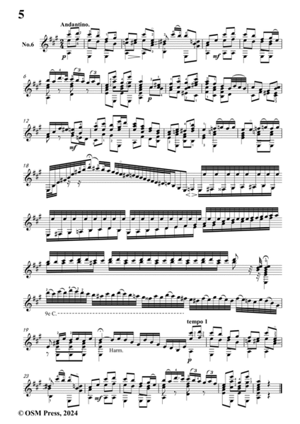 Coste-25 Études,Op.38,for Guitar image number null