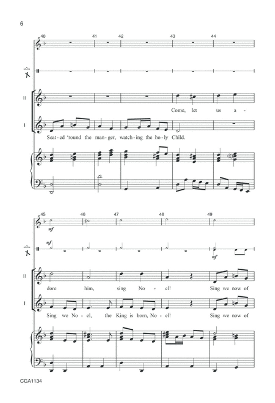 Sing We Now of Christmas Choir scores gallery preview page 6
