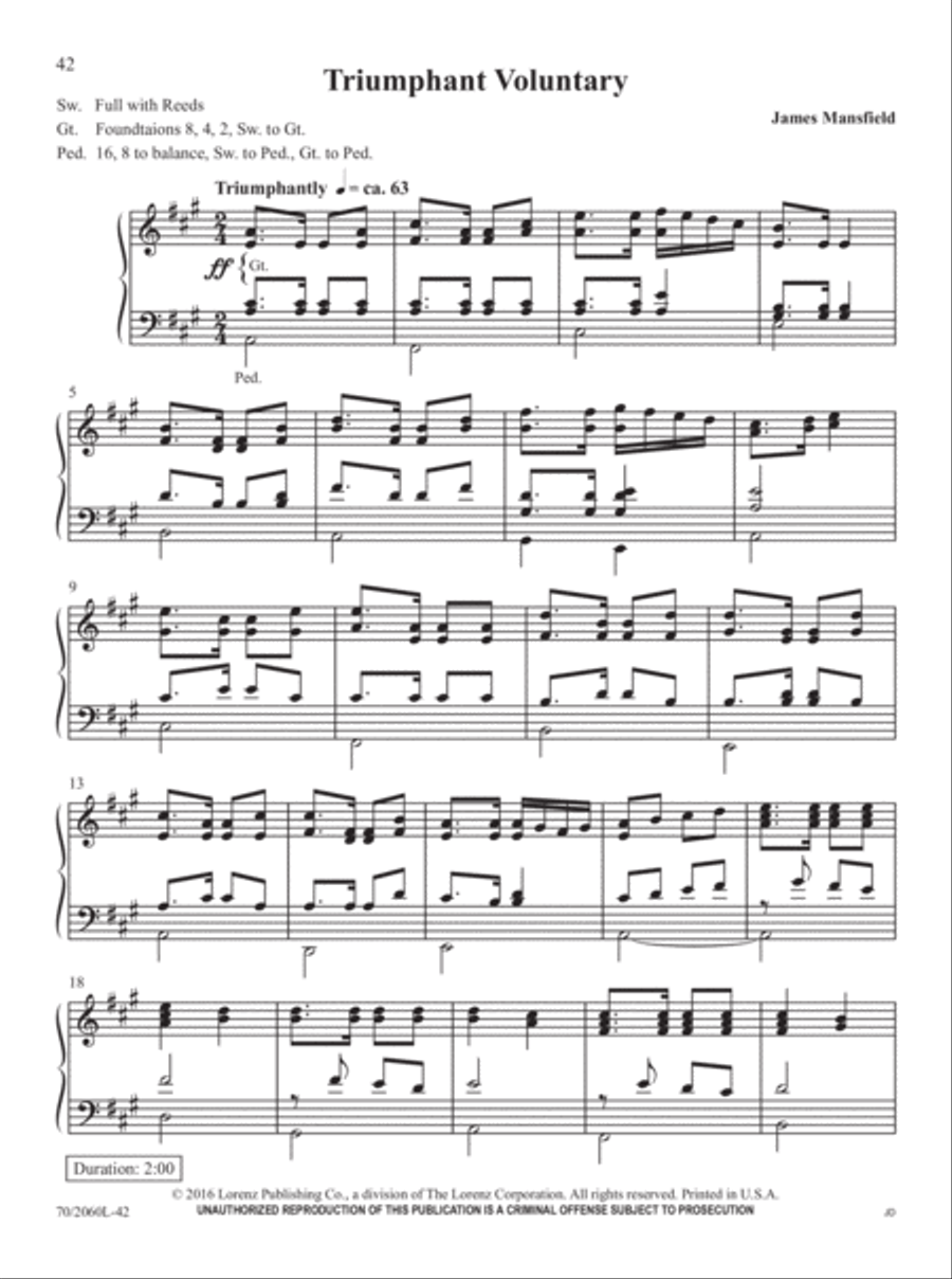 Easy Organ Library, Vol. 62 Organ Solo scores gallery preview page 26