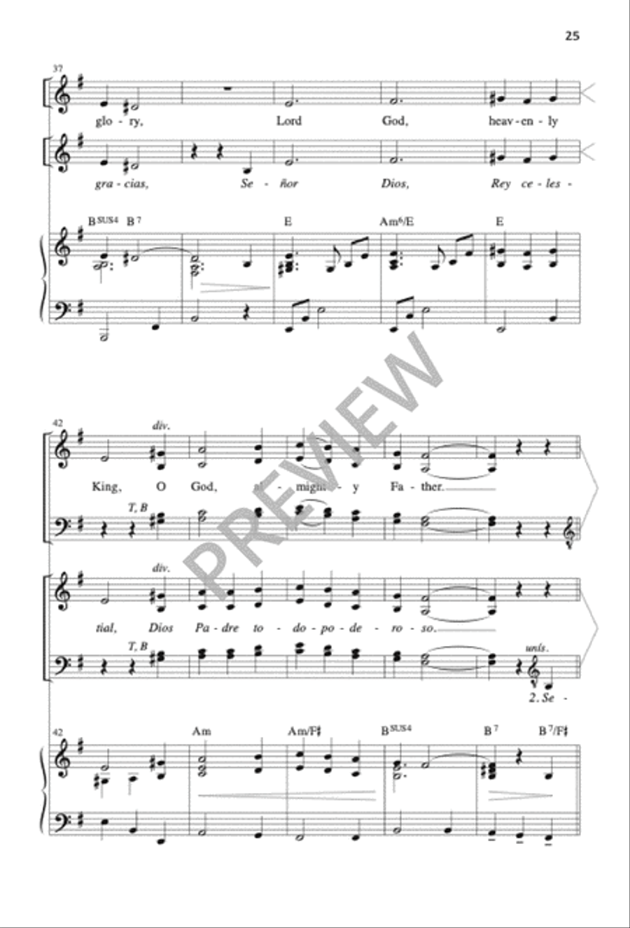 Mass of the Sun of Justice / Misa Sol de Justicia 4-Part scores gallery preview page 25