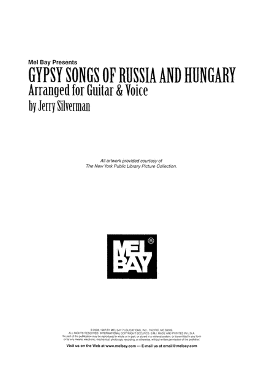 Gypsy Songs of Russia and Hungary