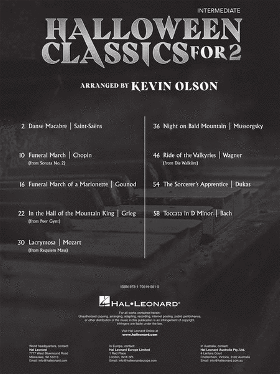 Halloween Classics for Two Piano Method scores gallery preview page 3