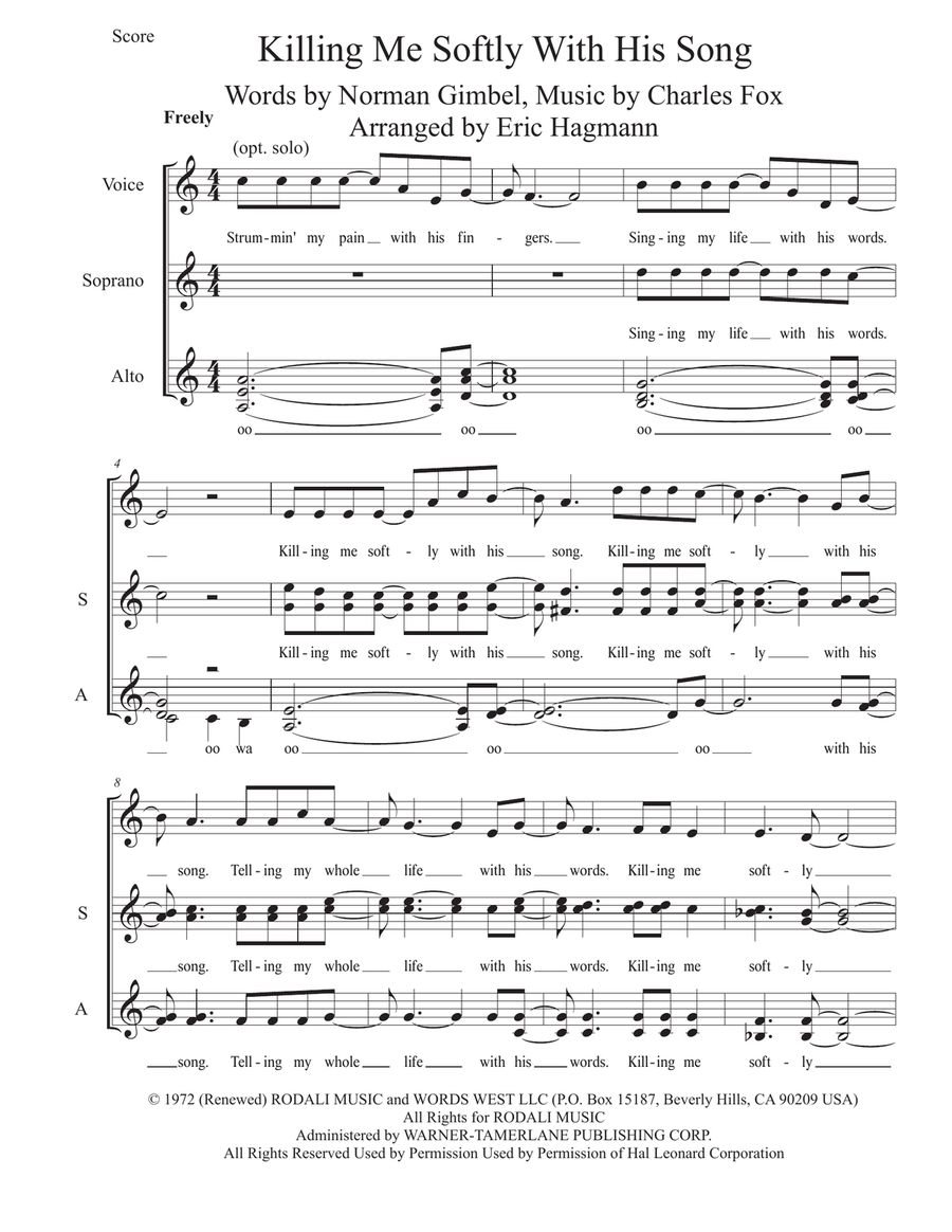 Killing Me Softly With His Song