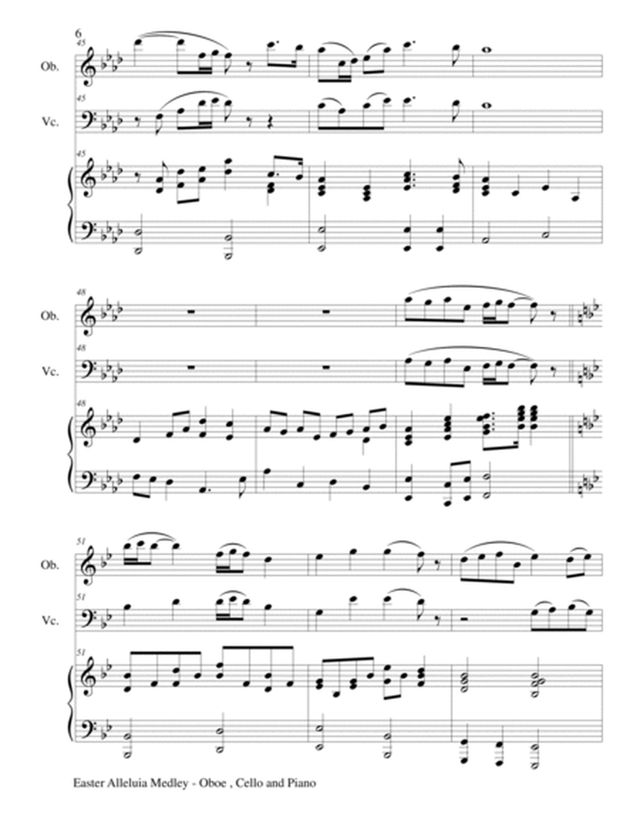EASTER ALLELUIA MEDLEY (Trio – Oboe, Cello/Piano) Score and Parts image number null