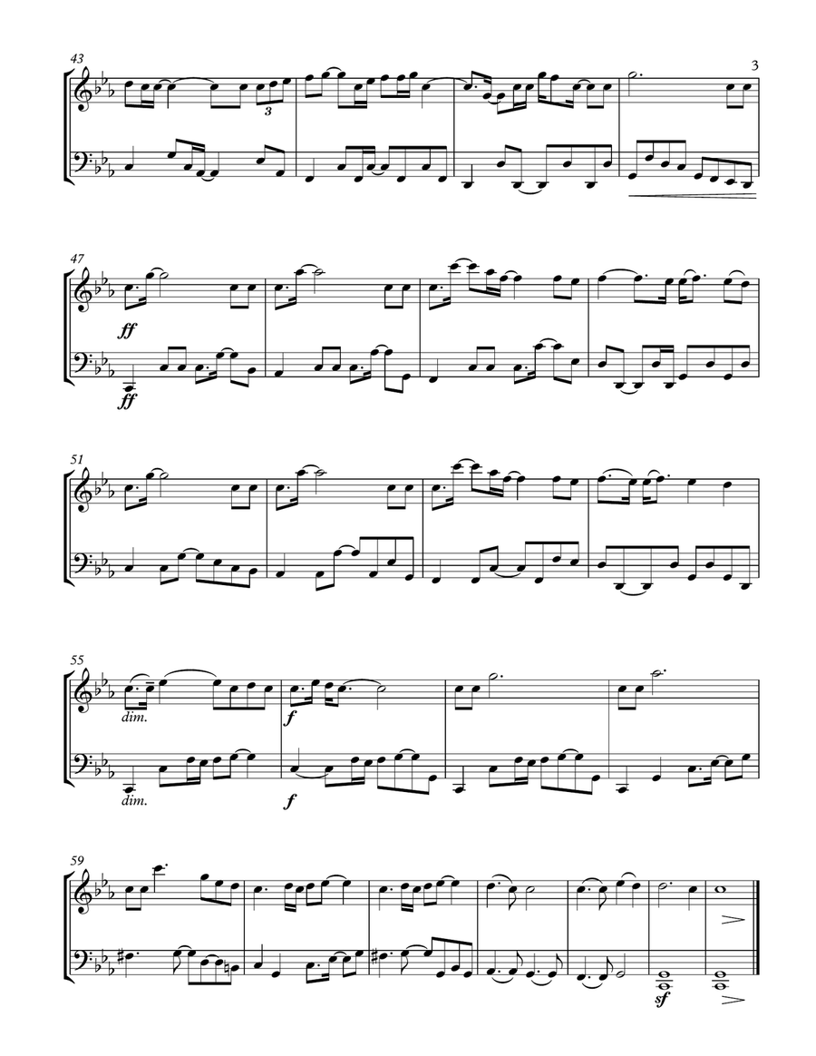 Skyfall String Duet scores gallery preview page 3