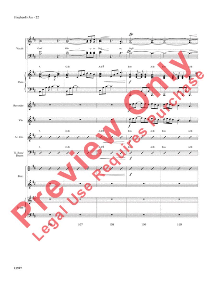 Shepherd's Joy Choir scores gallery preview page 23