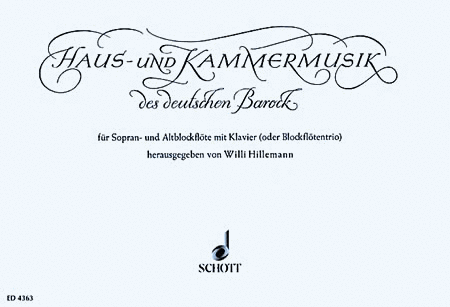Haus und Kammermusik des deutschen Barock