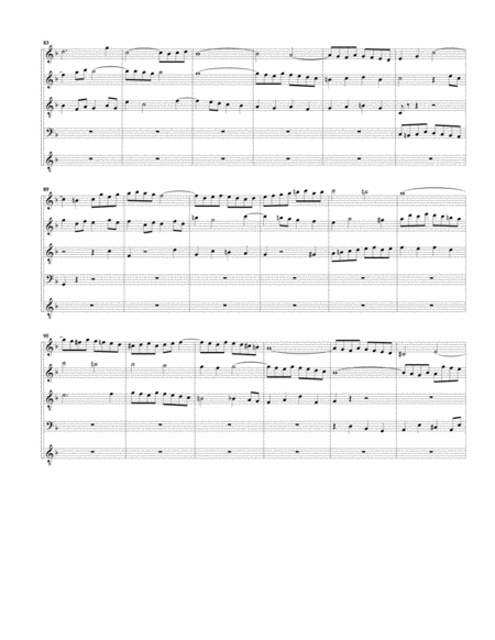 Fugue for organ, BWV 540/II (arrangement for 5 recorders)