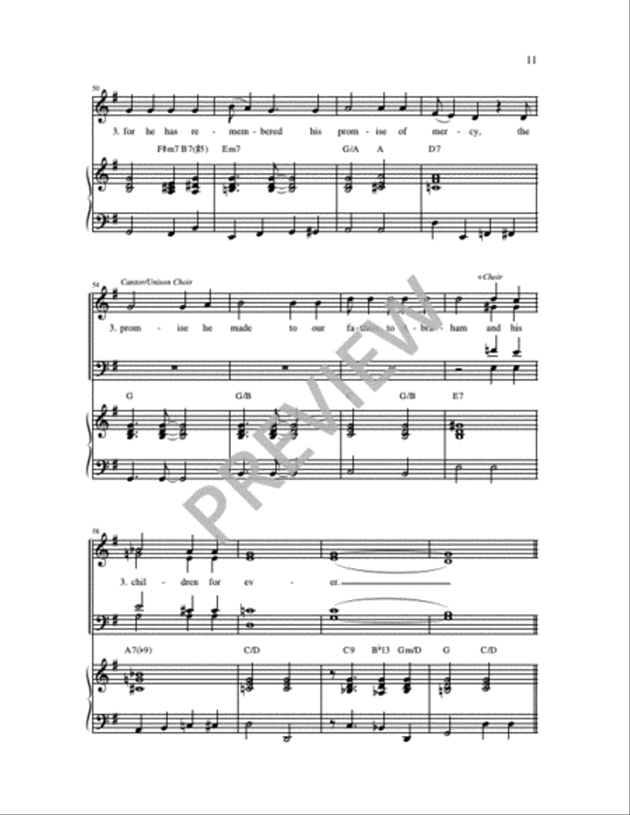 Three Canticles in Gospel Style 4-Part scores gallery preview page 11