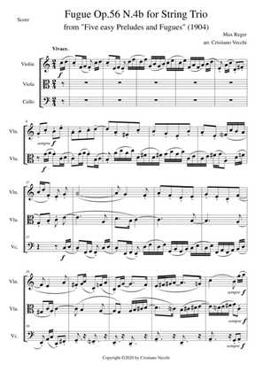 Fugue Op.56 N.4b for String Trio