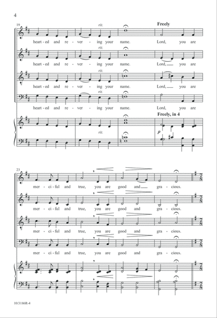 Teach Me, Lord, Your Way SSATB scores gallery preview page 4