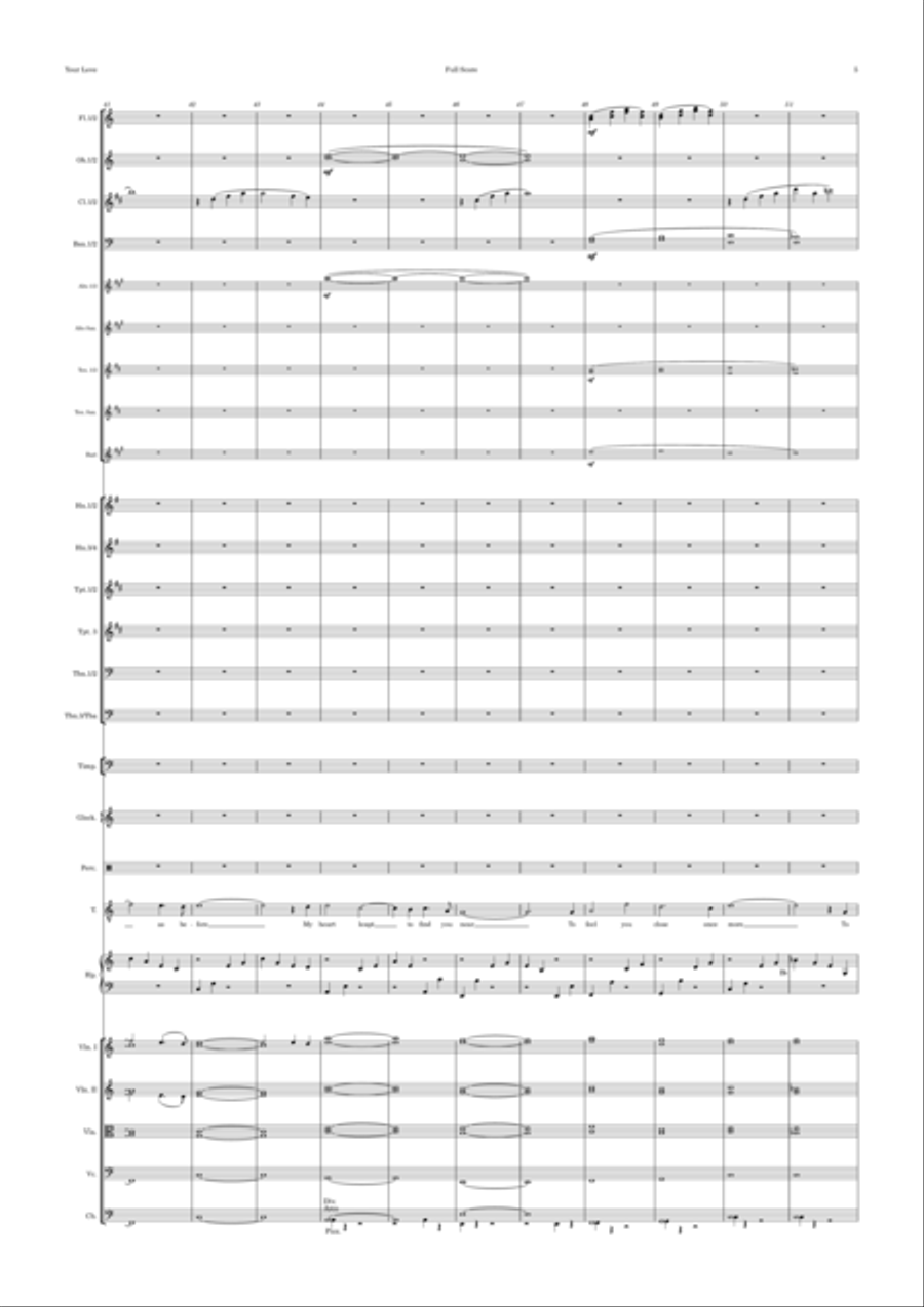 Your Love Your Love Full Orchestra scores gallery preview page 5
