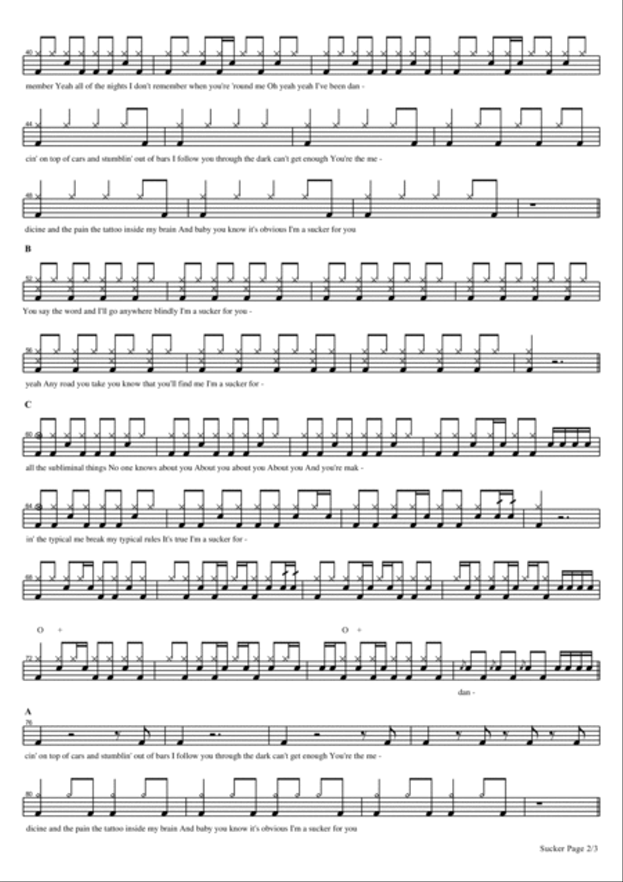 Sucker Drum Set scores gallery preview page 2