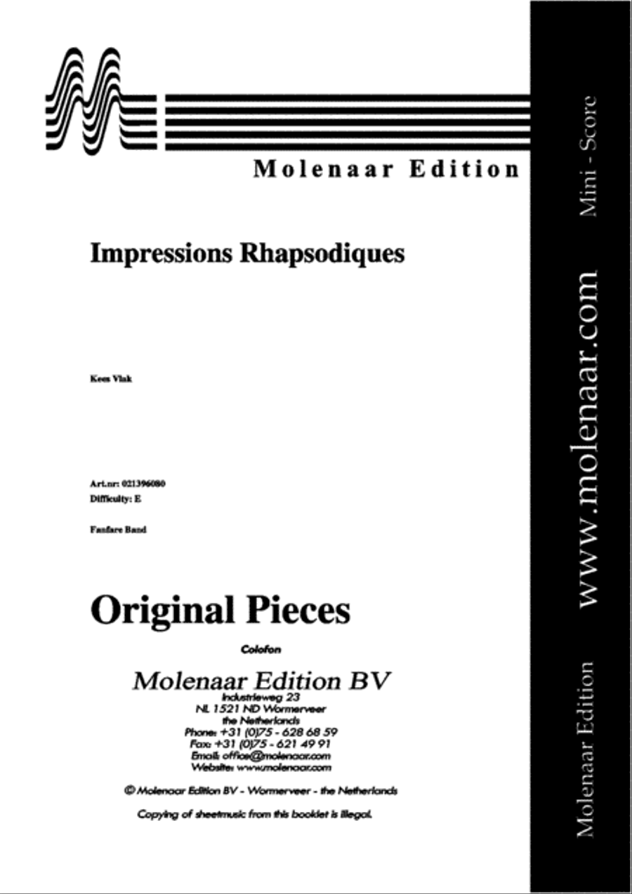 Impressions Rhapsodiques Concert Band scores gallery preview page 2