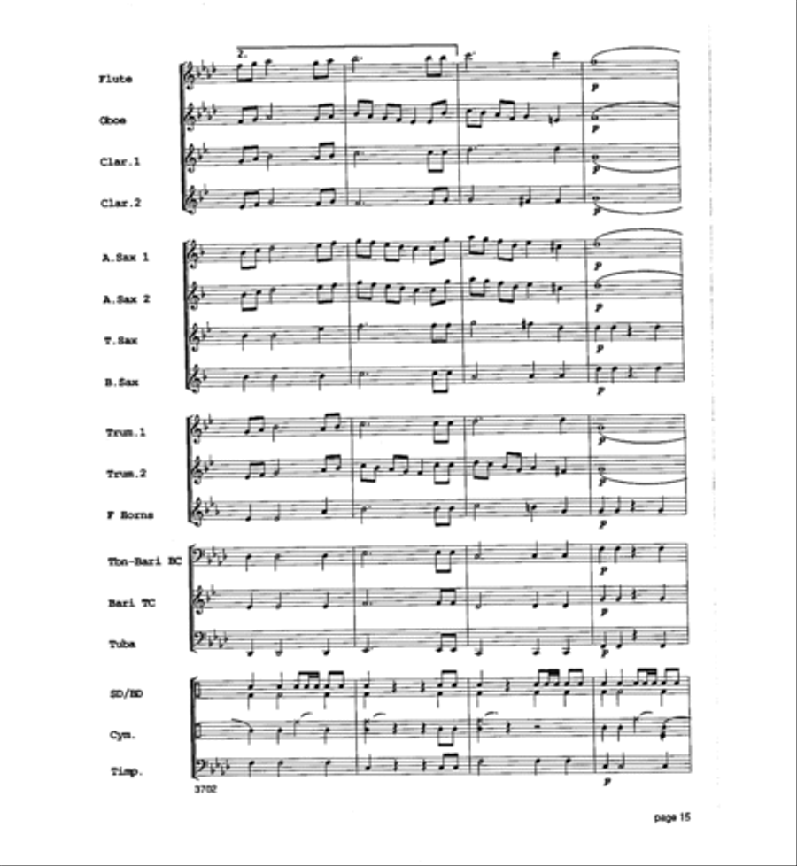 Legend of Fort Apache Concert Band scores gallery preview page 16