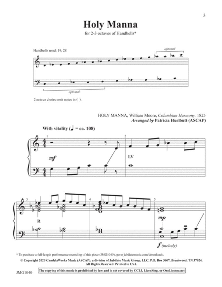 Holy Manna 3-Octaves scores gallery preview page 3