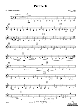 Pinwheels: B-flat Bass Clarinet