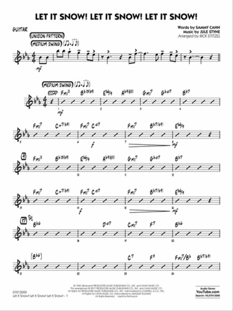Let It Snow! Let It Snow! Let It Snow! Jazz Ensemble scores gallery preview page 6