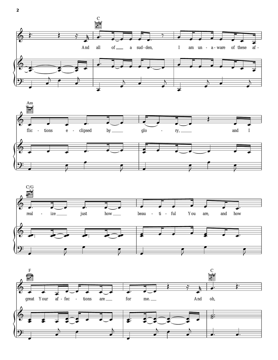 How He Loves Guitar scores gallery preview page 2