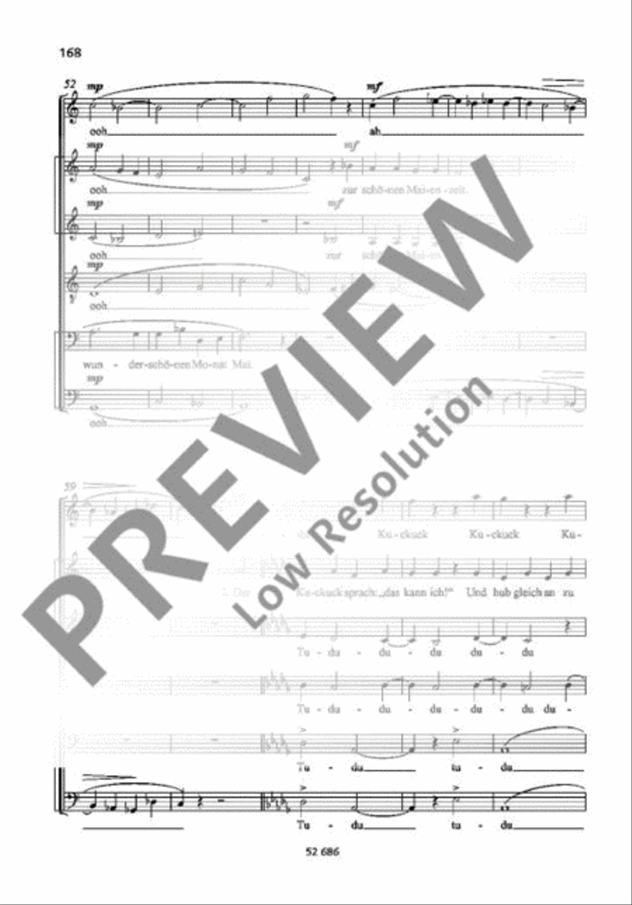 Der Kuckuck und der Esel Mixed Choir scores gallery preview page 6