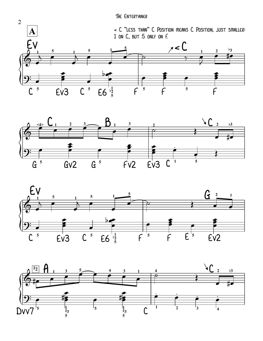 The Entertainer (Intermediate Level) Piano Solo scores gallery preview page 2