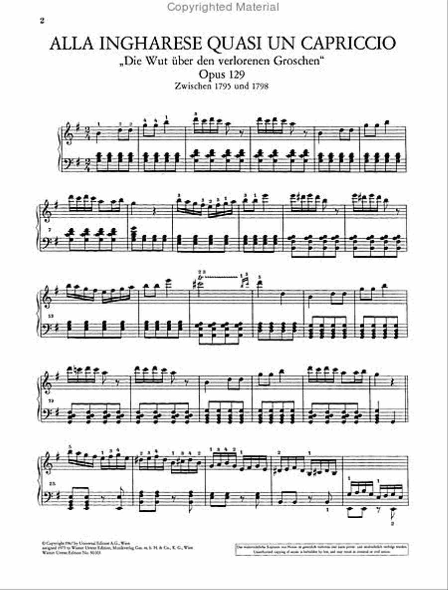 Selected Piano Pieces