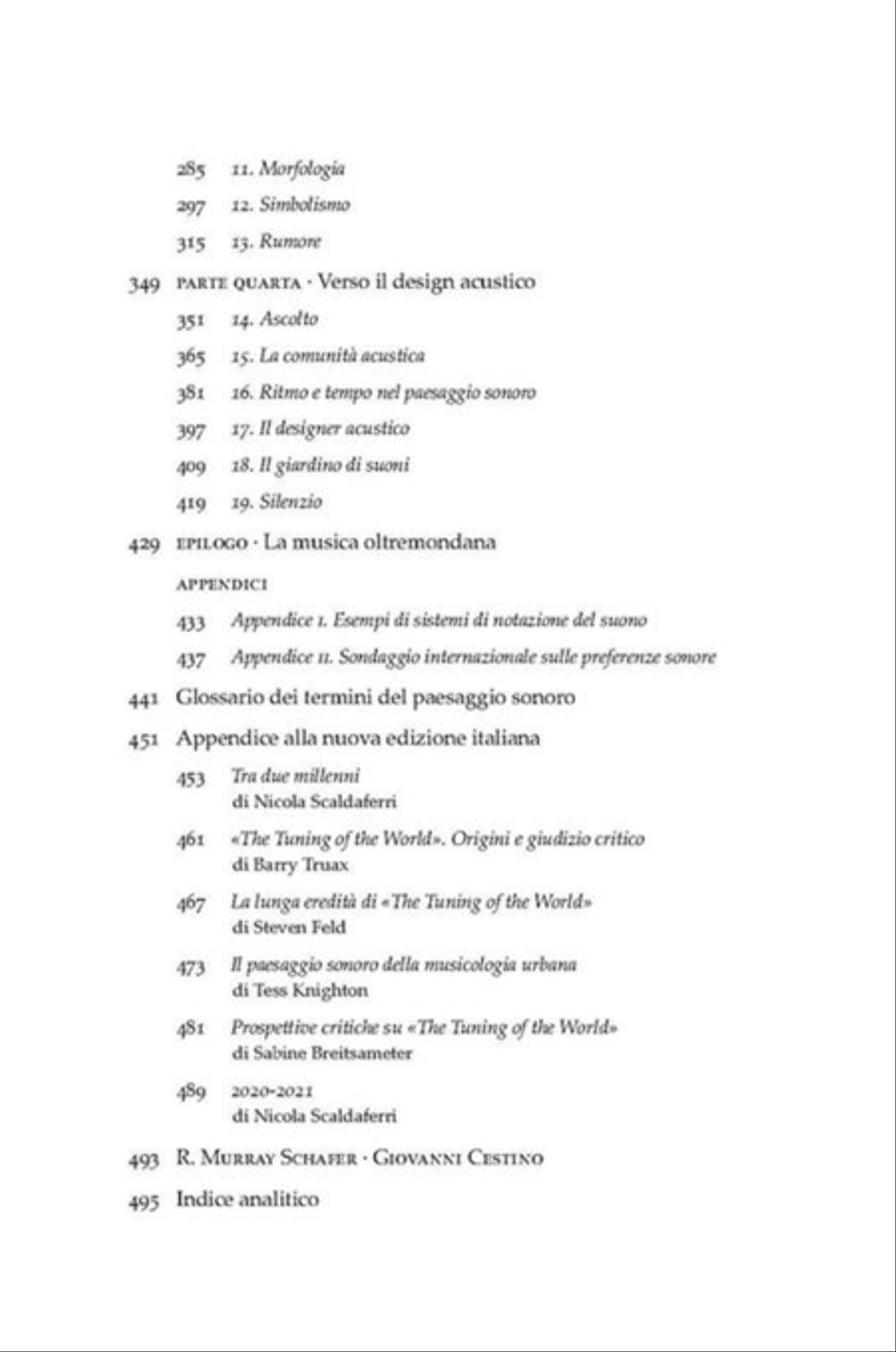 Il Paesaggio Sonoro Collection / Songbook scores gallery preview page 4