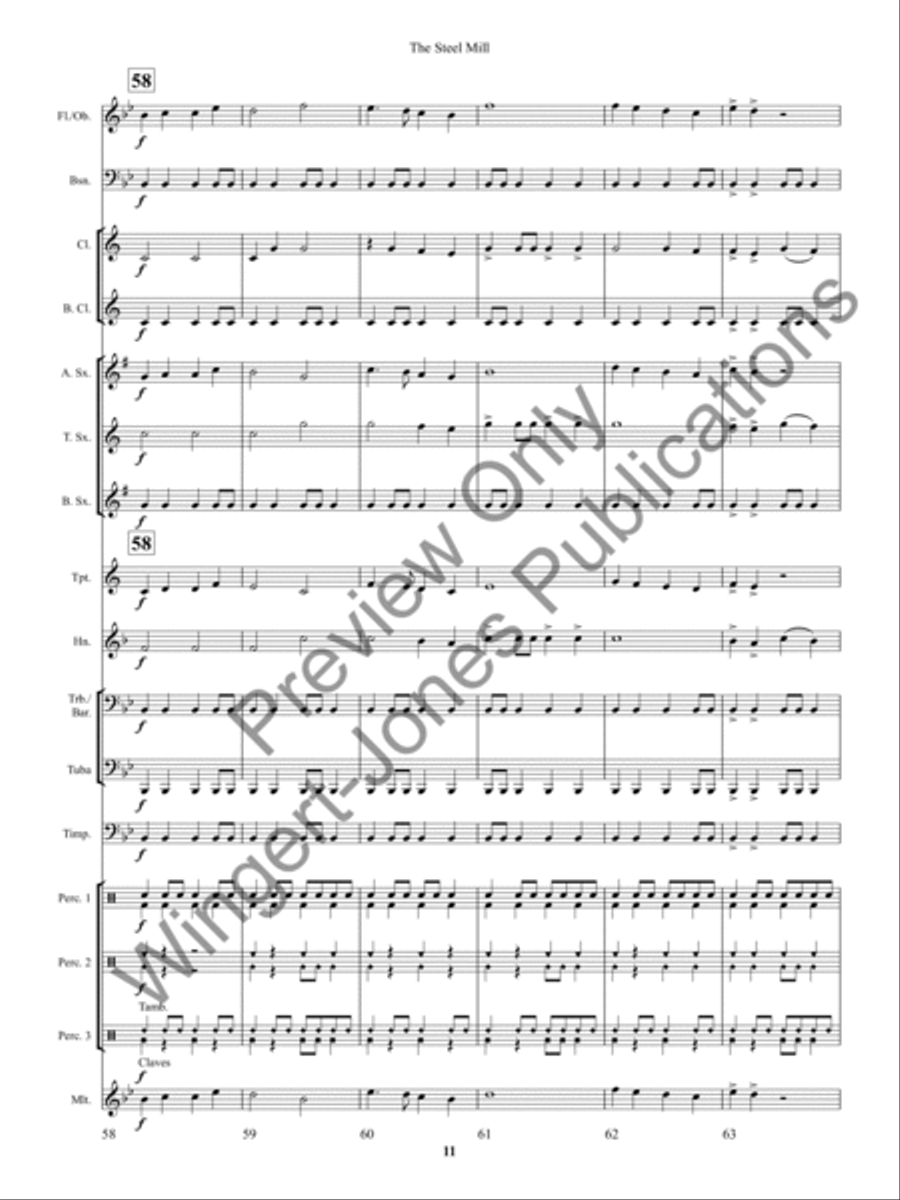 The Steel Mill The Steel Mill Concert Band scores gallery preview page 14
