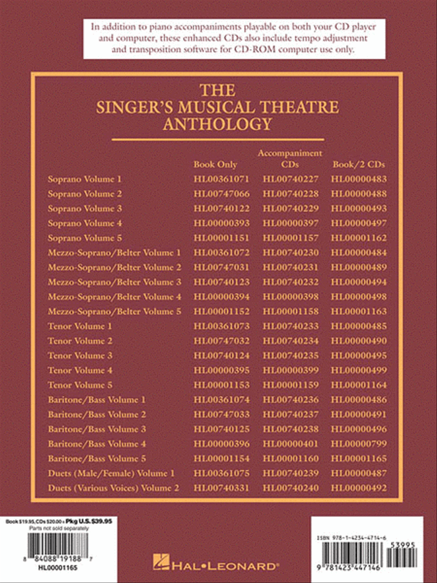Singer's Musical Theatre Anthology – Volume 5 Baritone Voice scores gallery preview page 3