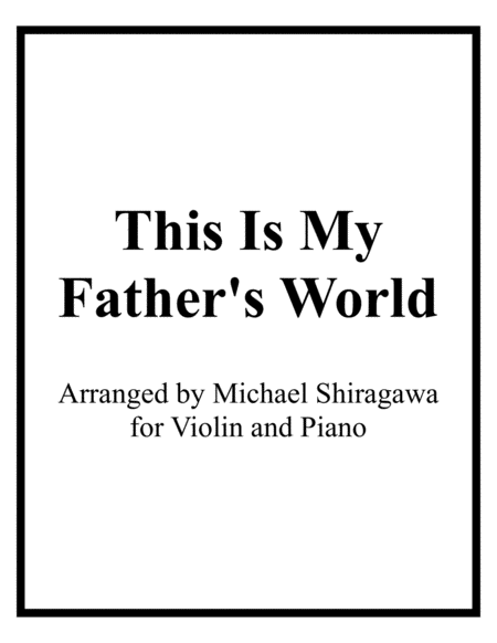 This Is My Father's World - Violin image number null