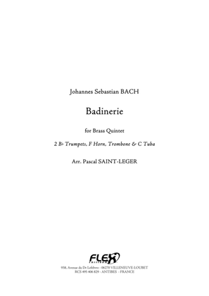 Book cover for Badinerie in A minor