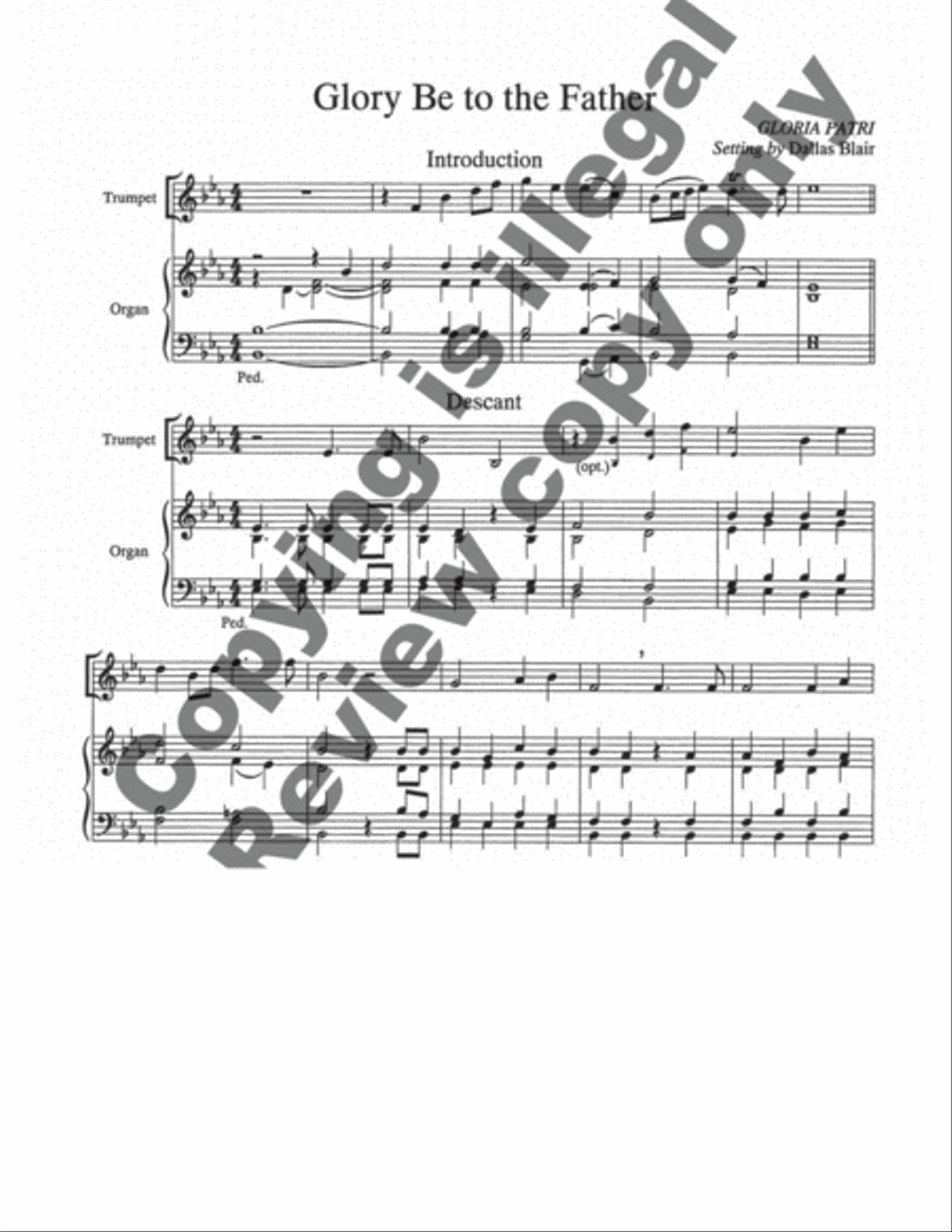 Hymn Introductions and Descants for Trumpet and Organ, Set 2 Trumpet scores gallery preview page 10