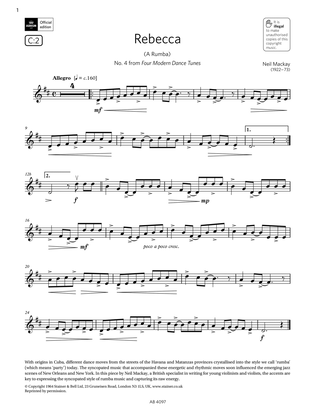Rebecca (A Rumba) (Grade 3, C2, from the ABRSM Violin Syllabus from 2024)
